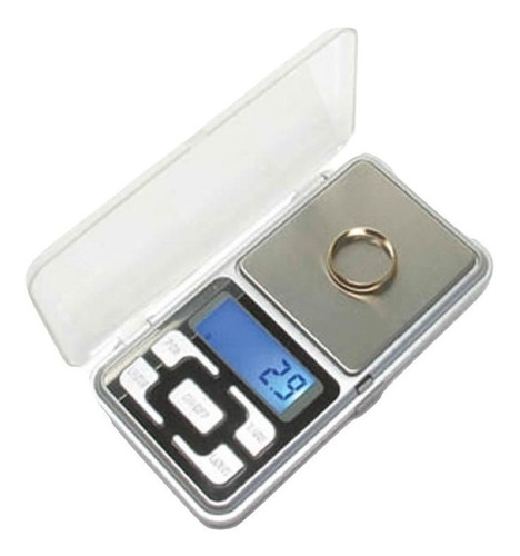 Minibáscula de bolsillo con precisión de 0,1 a 500 gramos