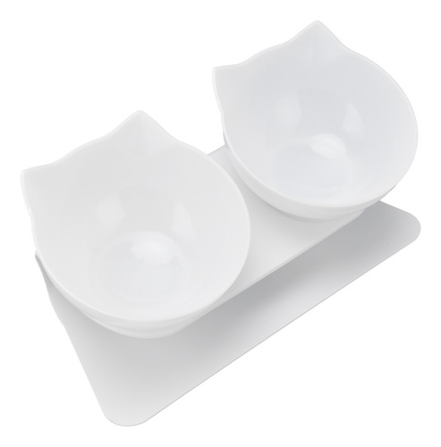 Alimento Para Mascotas Cat Bowl Con Doble Cuello Inclinado 1