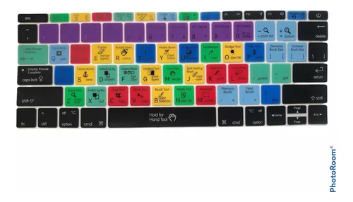 Protector Teclado Photoshop Para Macbook A1534 A1708