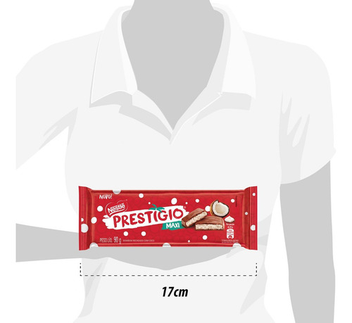 Chocolate Prestígio Maxi 1,08kg Caixa C/ 12 Un 90g - Nestlé