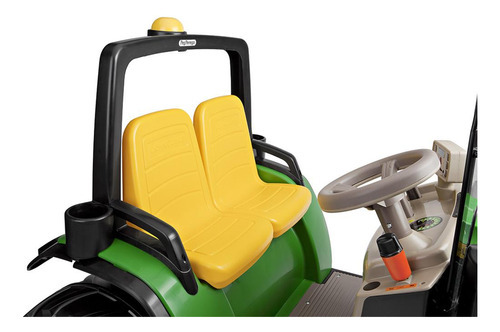 Trator John Deere Dual Force 12v Peg-perego Cor Verde