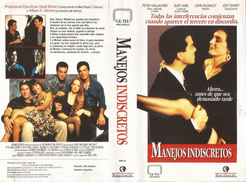 Watch It Vhs Peter Gallagher Suzy Amis John C. Mcginley (Usado)