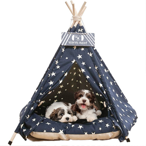 Tipi Para Mascotas, 24 Pulgadas, Portatil, Para Interiores,