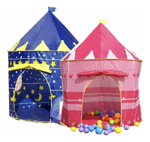 Carpa Castillo Par Juego Niños, Plegable, Portable Diversión