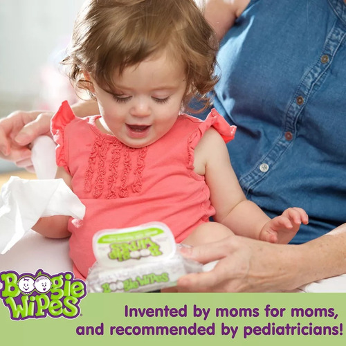 Boogie Wipes 90 Lençinhos Umedecidos Com Soro Fisiológico