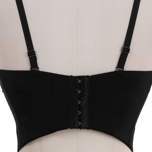 Imagen 4 de 4 de Bustier Top Blusa Bralette Pedrería Stretch Sexy Elegante.