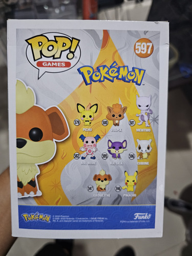 Funko Pokemon Growlithe Flocked (Usado)