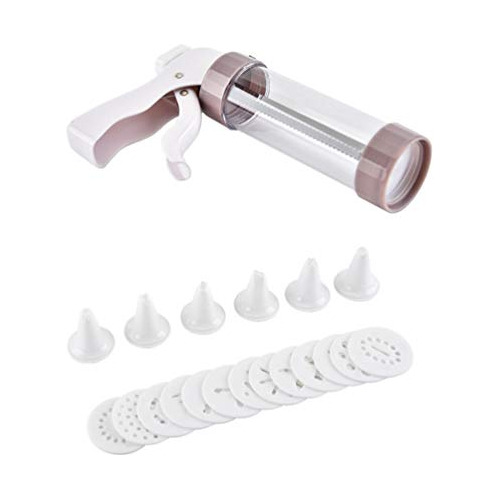 Cookie Press Gun Kit With Piping Tips Cookie Maker Dess...