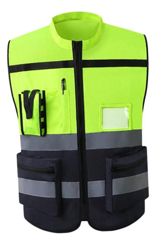 Reflective Safety Vest, Bright Neon Yellow Color