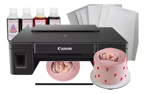 Impresora Canon Wifi +tinta Comestibles+obleas De Regalo