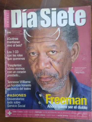 Morgan Freeman En Portada De Revista Día Siete Año-2006