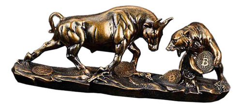 Escultura Animal Decoración Oso Estatuilla Realista S Cobre