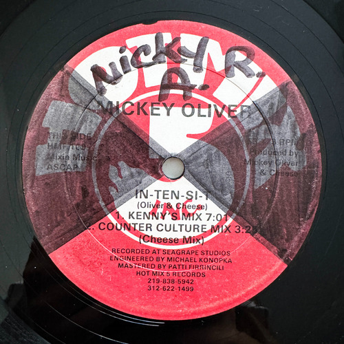Mickey Oliver - In-ten-si-t - Vinilo Vg+/vg+, Usa, House