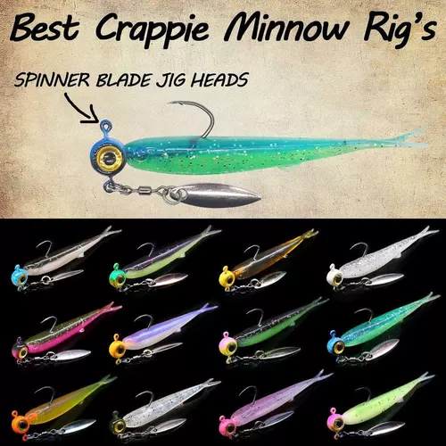Crappie-Baits- Plastics-Jig-Heads-Kit-Shad-Minnow-Fishing-Lures-for  Crappie-Panfish-Bluegill-40 &135 Piece Kit