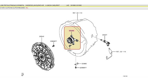Imagen 5 de 7 de Rodamiento Empuje Mitsubishi Outlander 2.0 2013-2018