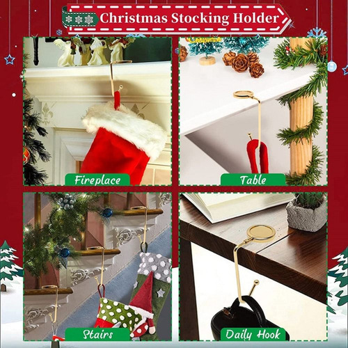 Gancho De Navidad Con Gancho Para Calcetines Navideños, Clip
