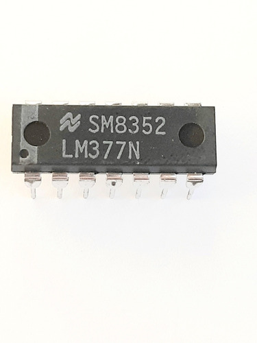 Lm377 N Lm377n Integrado Amplificador Dual Audio 2 Watt Nat.