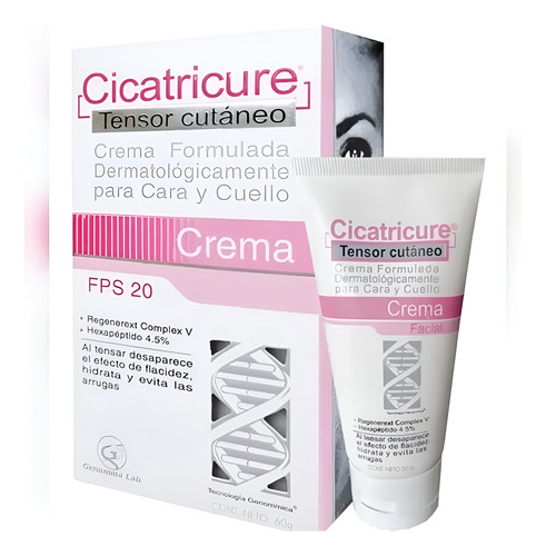 Cicatricure Crema Facial Tensor Cutáneo Fps 20 60g. Mixta Día/noche