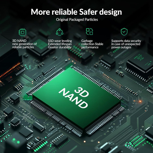 Ssd 512gb Nvme M.2 2280, Pcie Gen3x4, 1800 Mb/s Nand