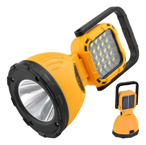 Linterna De Búsqueda Recargable Solar De 25 Led Impermeable