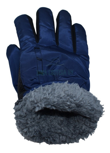 Guantes Impermeables Moto Termico Invierno Senderismo Azul