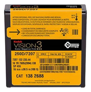 Kodak Vision3 De 16 Mm, 100 Tubos (33 M)