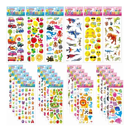 Pegatinas Para Niños 3d Puffy Kid Stickers 20 Hojas
