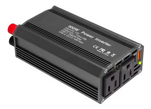 Inversor De Corriente Para Automóvil De 300 W 12 V Dc A 110