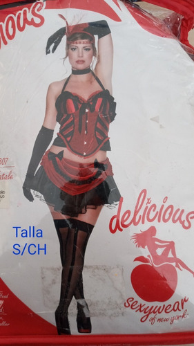 Disfraz Delicious Femme Fatale Adulto Dama Talla S