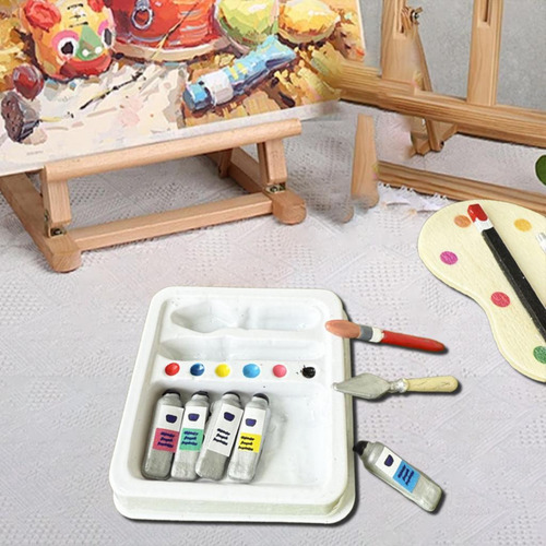 Ornamento De Caja De Pintura En Miniatura 1/12 Fingente Play