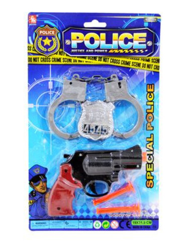 Set De Policia 5 Piezas En Blister 19x32cm - 52467