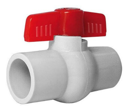 Lllave De Paso Rápido Plástico Pvc Rosca Npt De 3/4