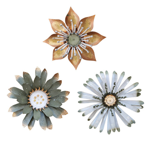 Decoración De Sala De Estar Tridimensional Con Flores De Sim