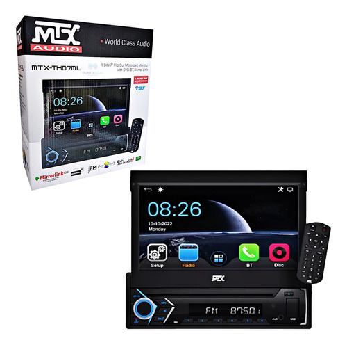 Autoestéreo Motorizado In-dash Mtx Audio Mtx-thd7ml Dvd Bt