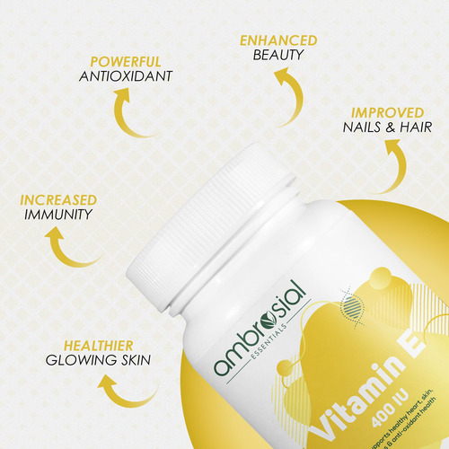 Ambrosial Vitamina E 400 Ui 60 Cápsulas Blandas