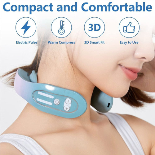 Masajeador De Cuello Ems De 12 Modos For Aliviar El Dolor