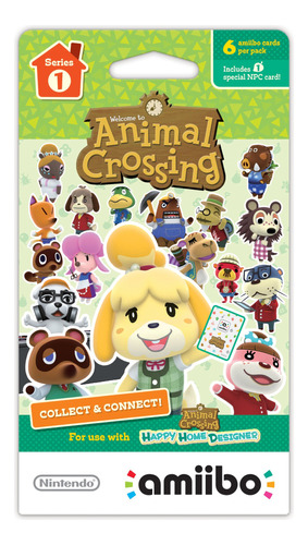 Animal Crossing Series 1 Single Pack Of 6 Cards