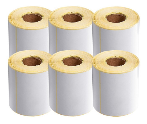 6 Rollos De Etiquetas Térmicas Autoadhesivas De 10x15 