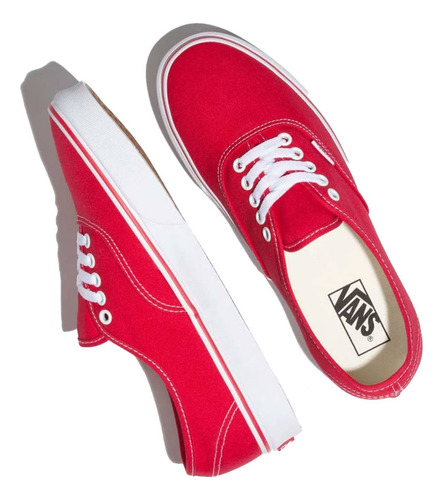 Tenis Vans Unisex Authentic Rojo