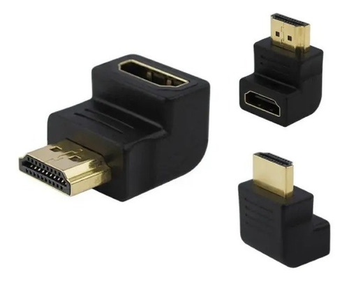 Adaptador Convertidor Hdmi Macho A Hdmi Hembra 90 Grados