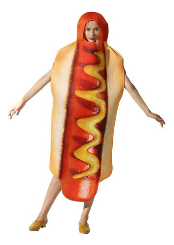 Fiesta De Halloween Hot Dog Cosplay Etapa Show Traje Body