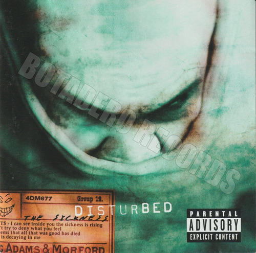 Disturbed The Sickness Cd 2000 Usa Estándar (Usado)
