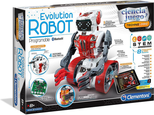 Clementoni - Evolution Robot - Robot Para Montar Y Jugar