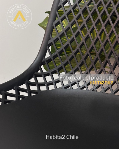 Pack 2 Sillas Terraza Cafeteria Metal Polipropileno