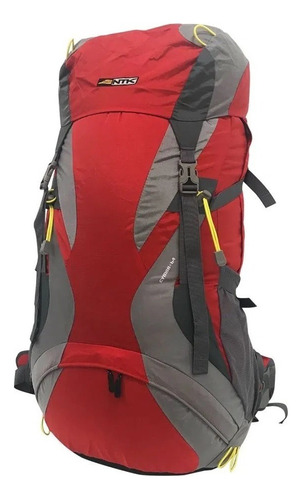 Mochila Cargueira Cymba 64l Gt Vermelho E Cinza - Nautika Desenho do tecido Liso