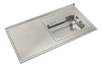 Comprar Mesada Johnson Acero 430 120x61cm Bacha Simple 52x32x15 Zz52