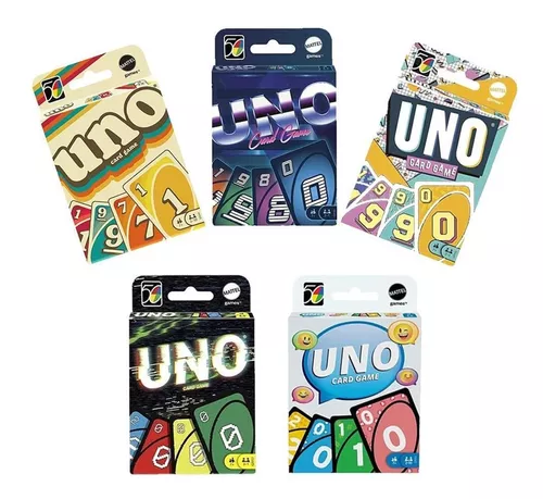 Original Mattel Uno Icônico Série Jogo De Tabuleiro Década-design