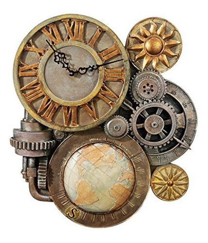 Diseño De Engranajes Toscano Del Reloj De Pared Escultoric