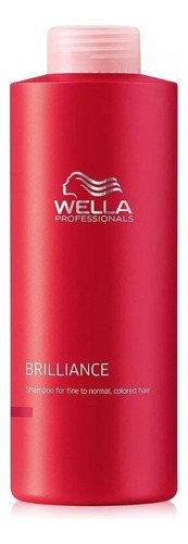 Shampoo Wella Brilliance Nutricion Cabello Teñido X 1000 Ml