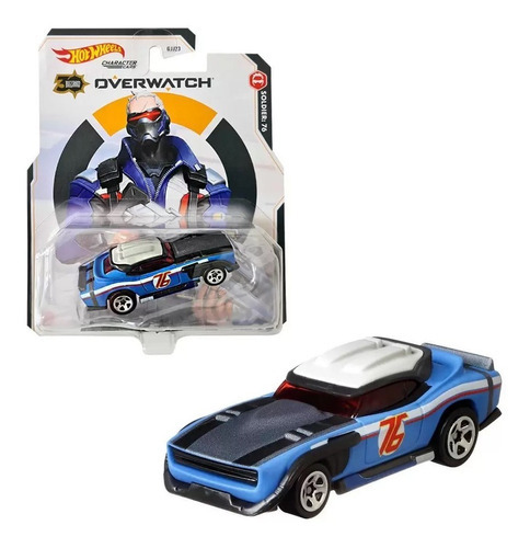 Hot Wheels Veiculo Overwatch Carro Soldado 76 Mattel Gjj23 Cor Azul-claro